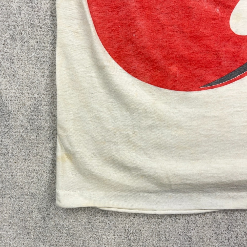 Vintage Rolling Stones Shirt Men Large White Band Tee 1989 80s Paper Thin Staind - Picture 6 of 16